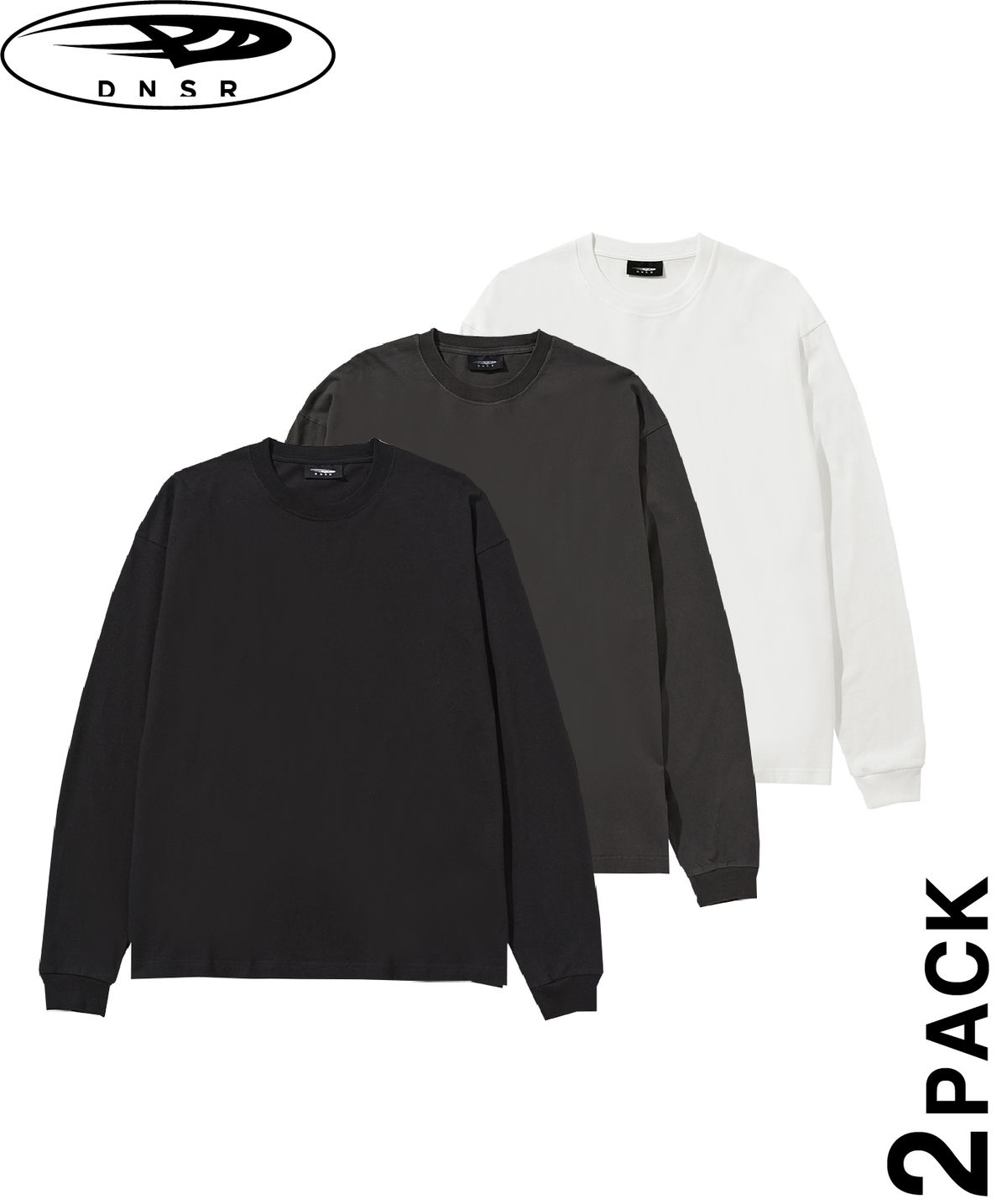 디앤에스알(DNSR) [2PACK] 크루셜 롱 슬리브
