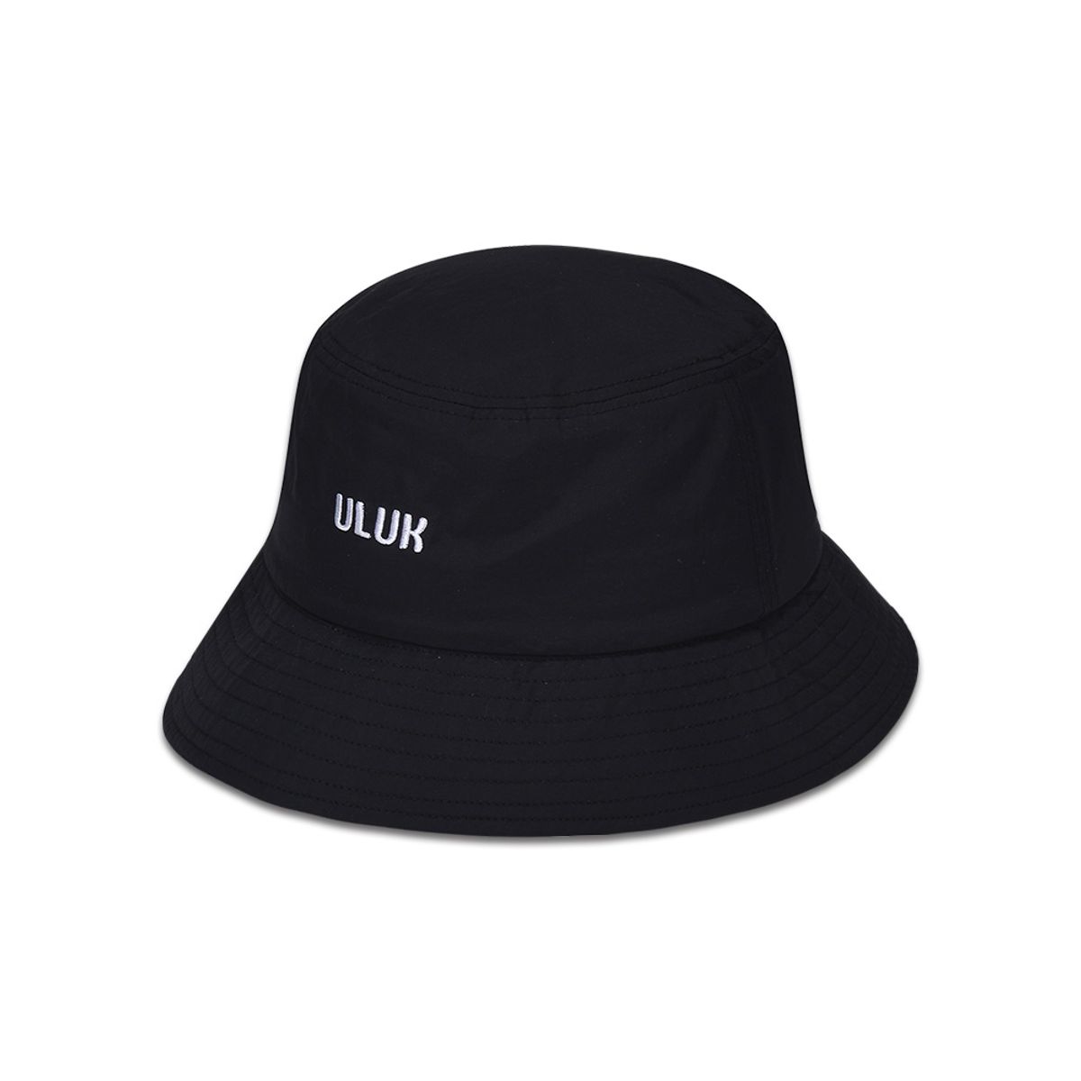 유룩(ULUK) 에션셜 자수 폴리 버킷햇_Black