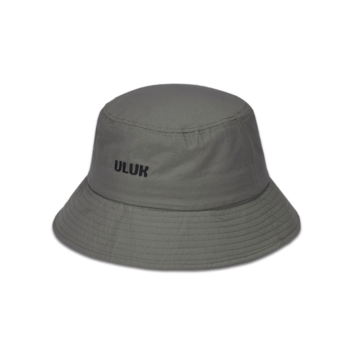 유룩(ULUK) 에션셜 자수 폴리 버킷햇_Khaki