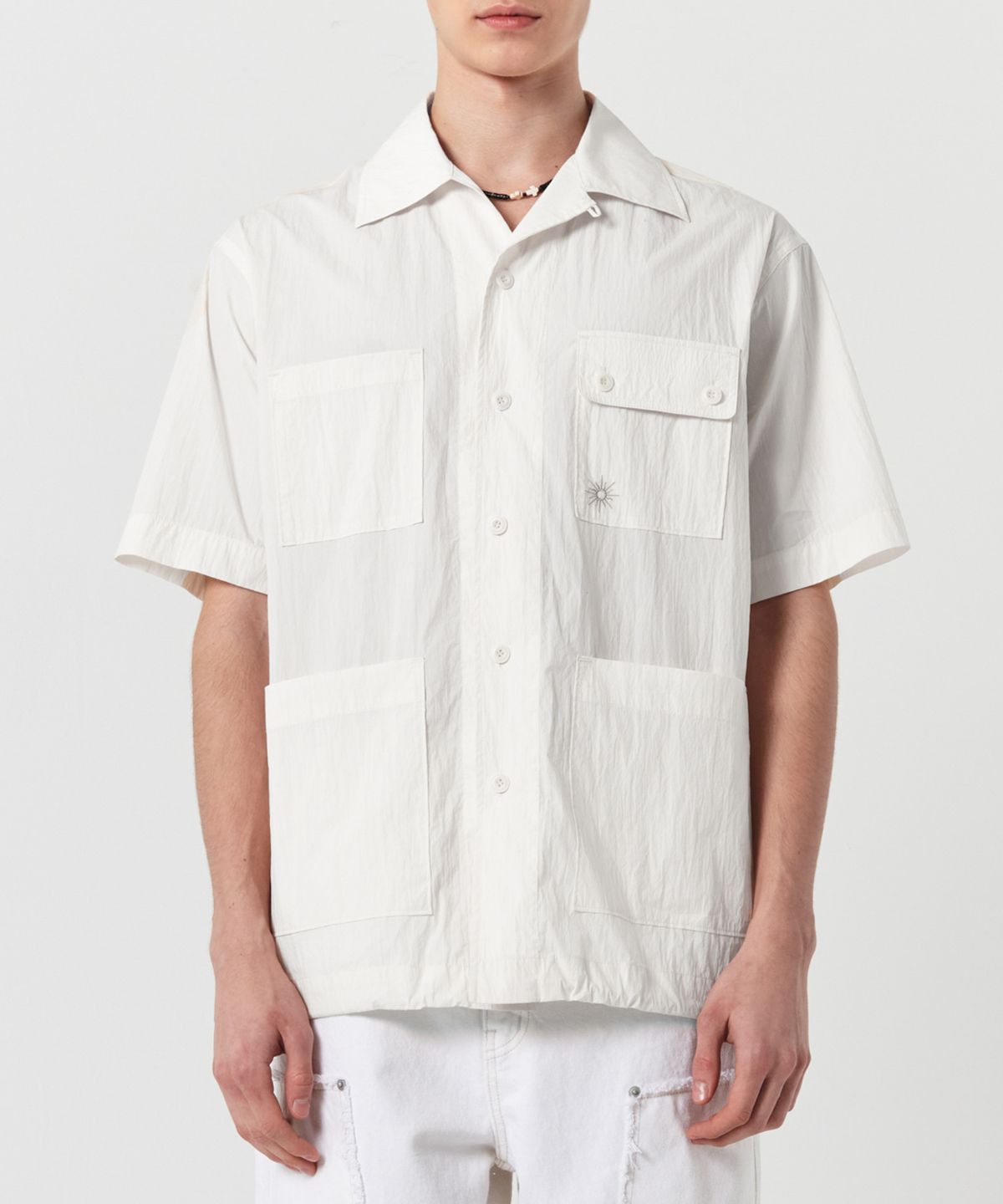 가든익스프레스(GARDEN EXPRESS) FOUR POCKET HALF SHIRT (off white)