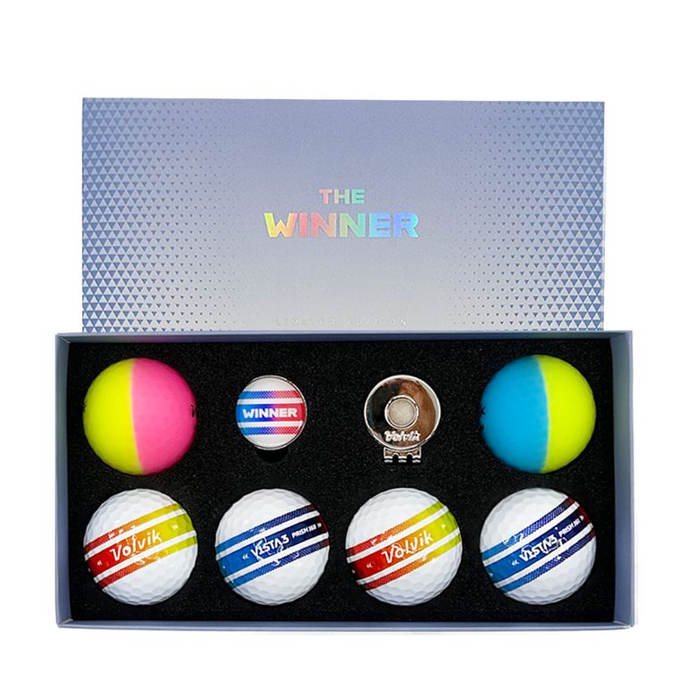 THE WINNER 3피스 골프공 6구 + 볼마커 세트