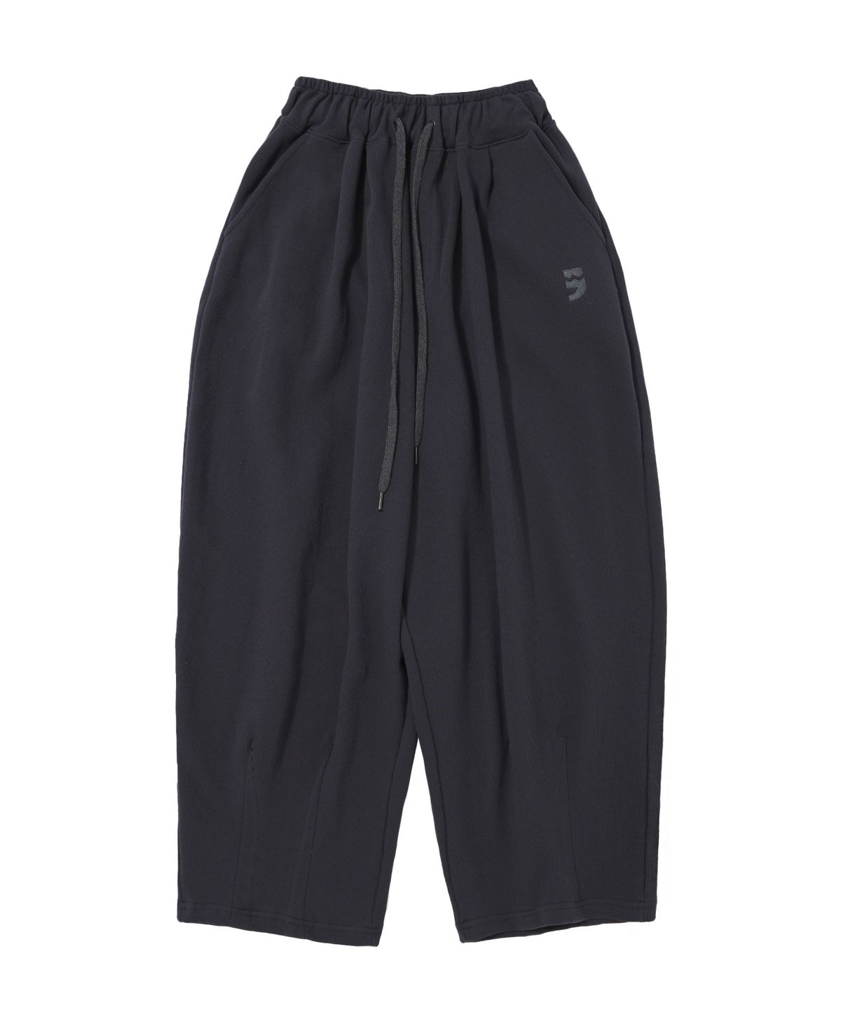어낫띵(A NOTHING) PIN-KNIT BALLOON PANTS (Charcoal)