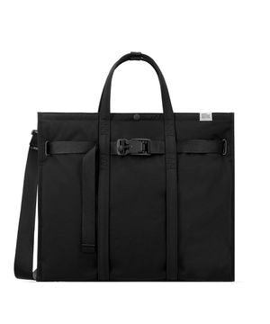 TOTE BRIEF 001 WIDE L WITH BELT Black