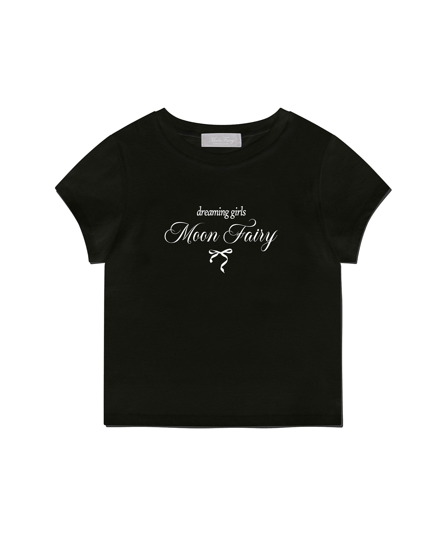 MUSINSA | MOON FAIRY MF Petit Ribbon T-Black