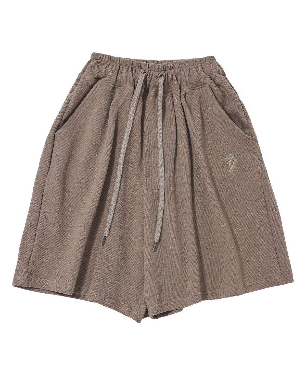 어낫띵(A NOTHING) PIN-KNIT WIDE 1/2 PANTS (Beige)