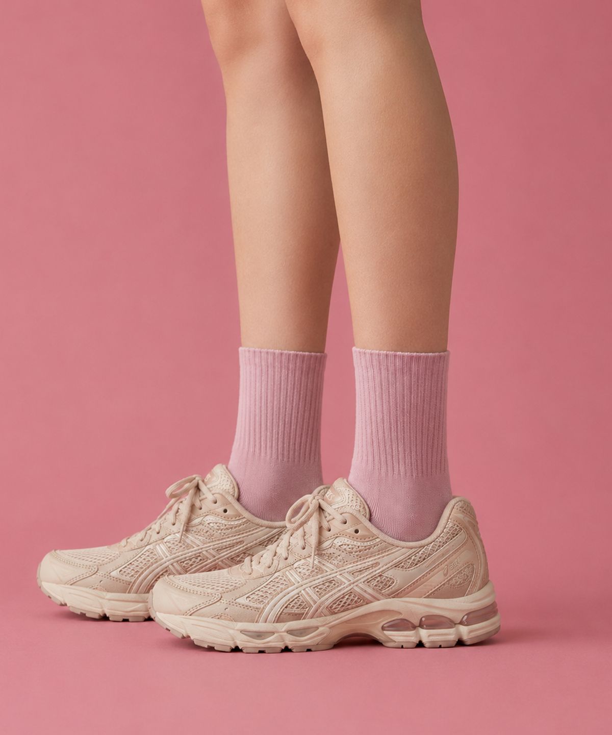 스튜디오 싹스탑(STUDIO SOCKSTOP) [6PACK] 여자 스포츠 쿠션 미들삭스 10 COLORS
