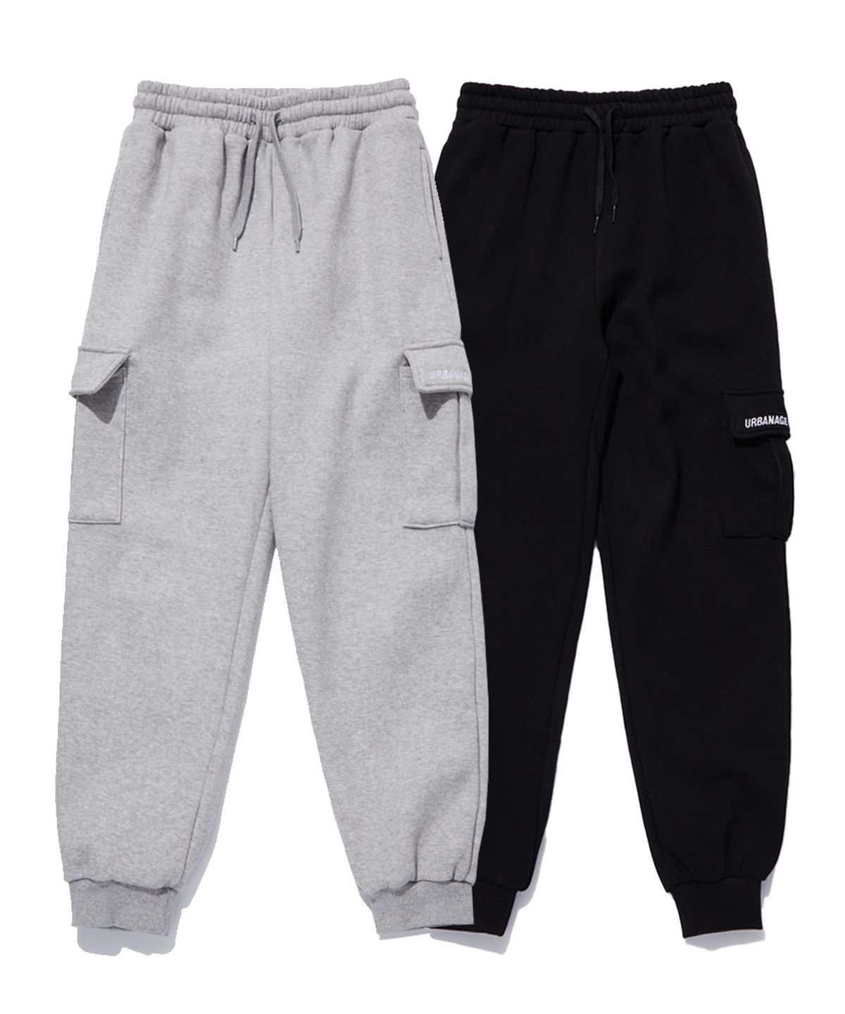 어반에이지(URBANAGE) [2PACK] 카고 조거 스웨트 팬츠 (2COLOR)