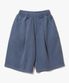Deep One Tuck Pigment Sweat Shorts [Blue]