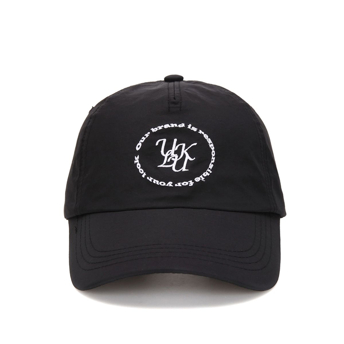 유룩(ULUK) 루시다C 자수 나일론 볼캡_Black