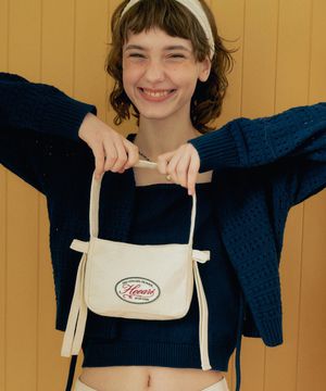 릴리 리본 미니 토트백_아이보리