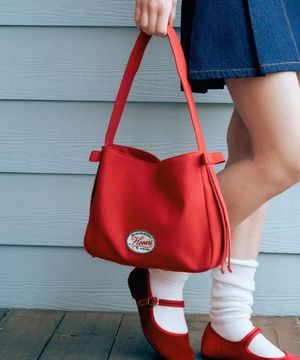 릴리 리본 토트백_레드