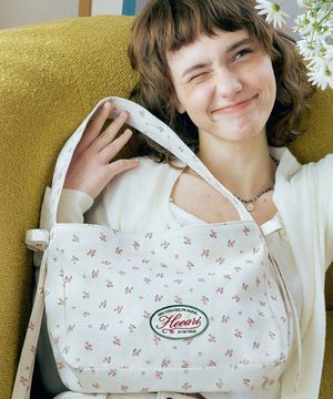 릴리 리본 토트백_플로랄