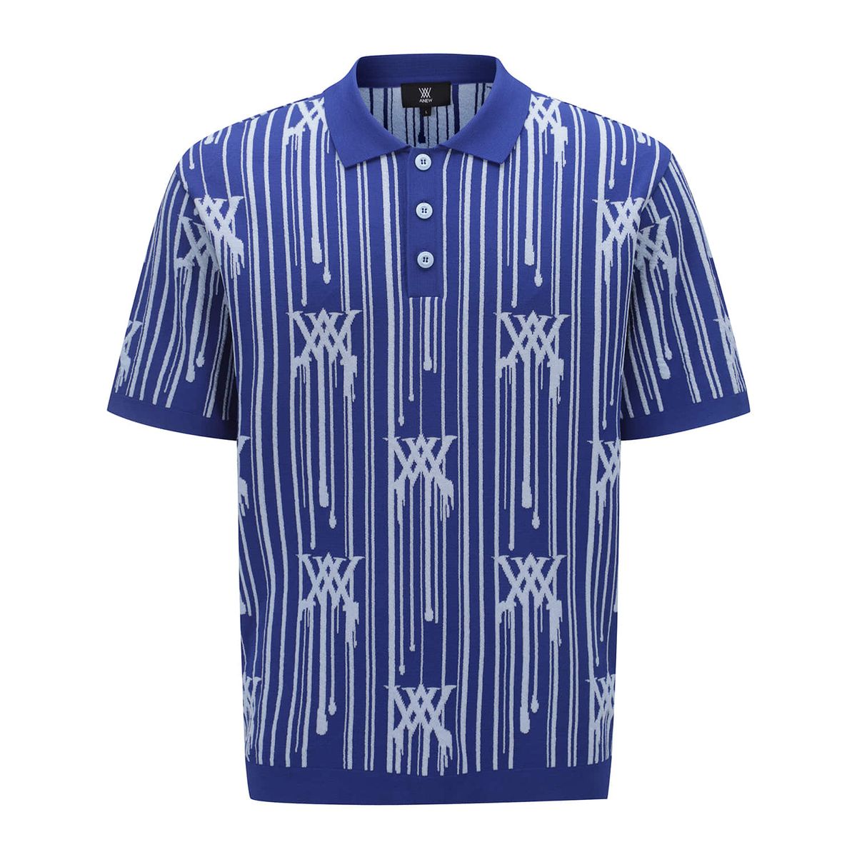 어뉴골프(ANEW GOLF) MEN RAIN LOGO SHORT SLEEVE SWEATER_RB