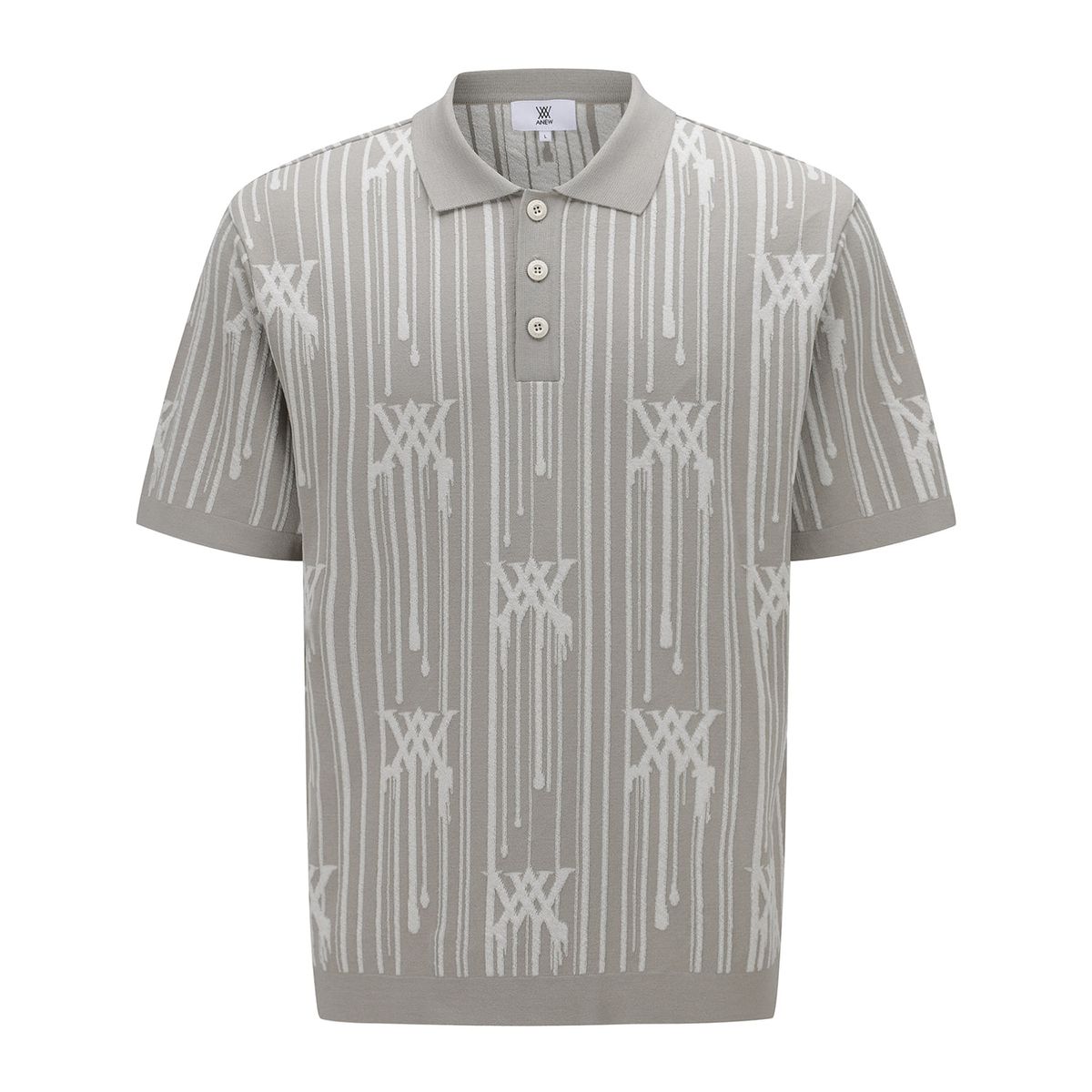 어뉴골프(ANEW GOLF) MEN RAIN LOGO SHORT SLEEVE SWEATER_BE