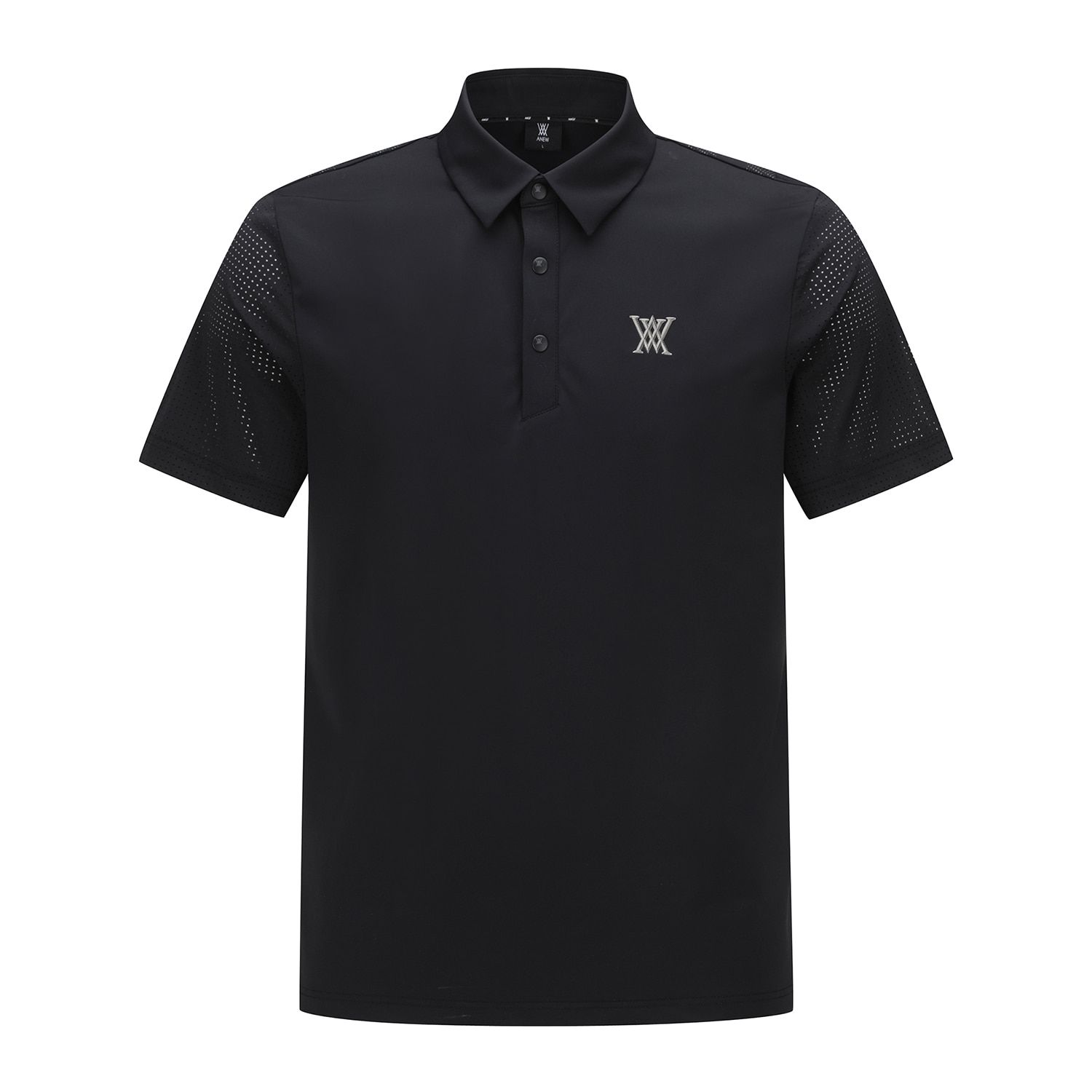 MUSINSA | ANEW GOLF MEN SIGNATURE LOGO SHORT T-SHIRT_BK