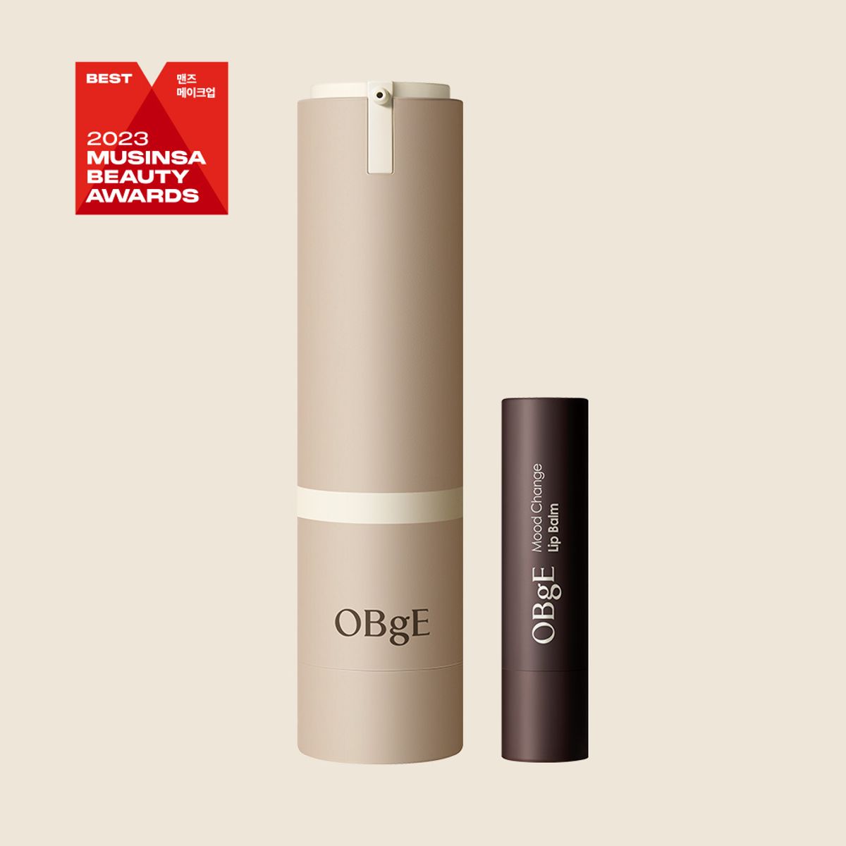 오브제(OBGE) 내추럴 커버 로션 + 무드 체인지 립밤 세트