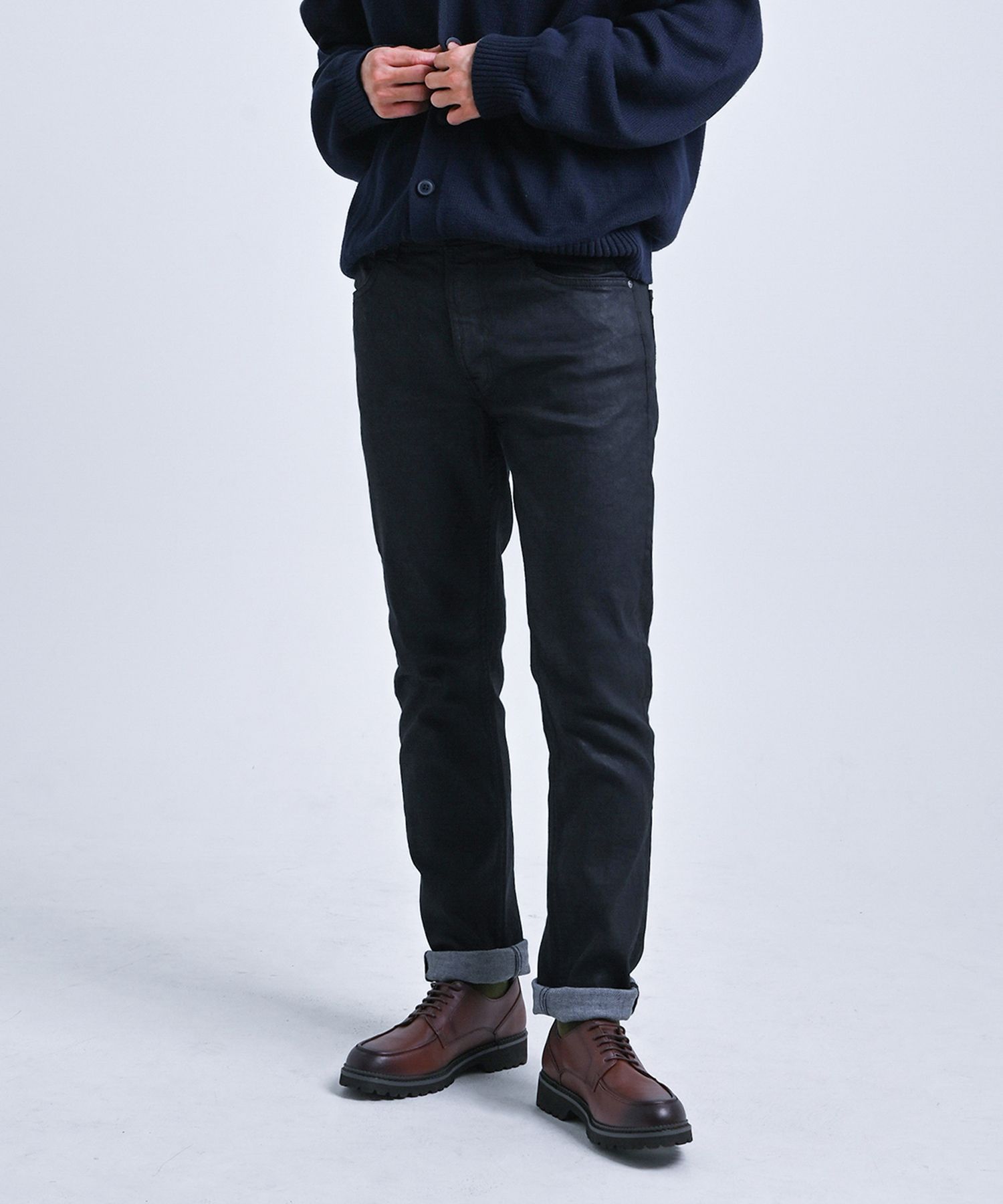 MUSINSA公式 | NUDIEJEANS Lean Dean Back 2 Black 112740