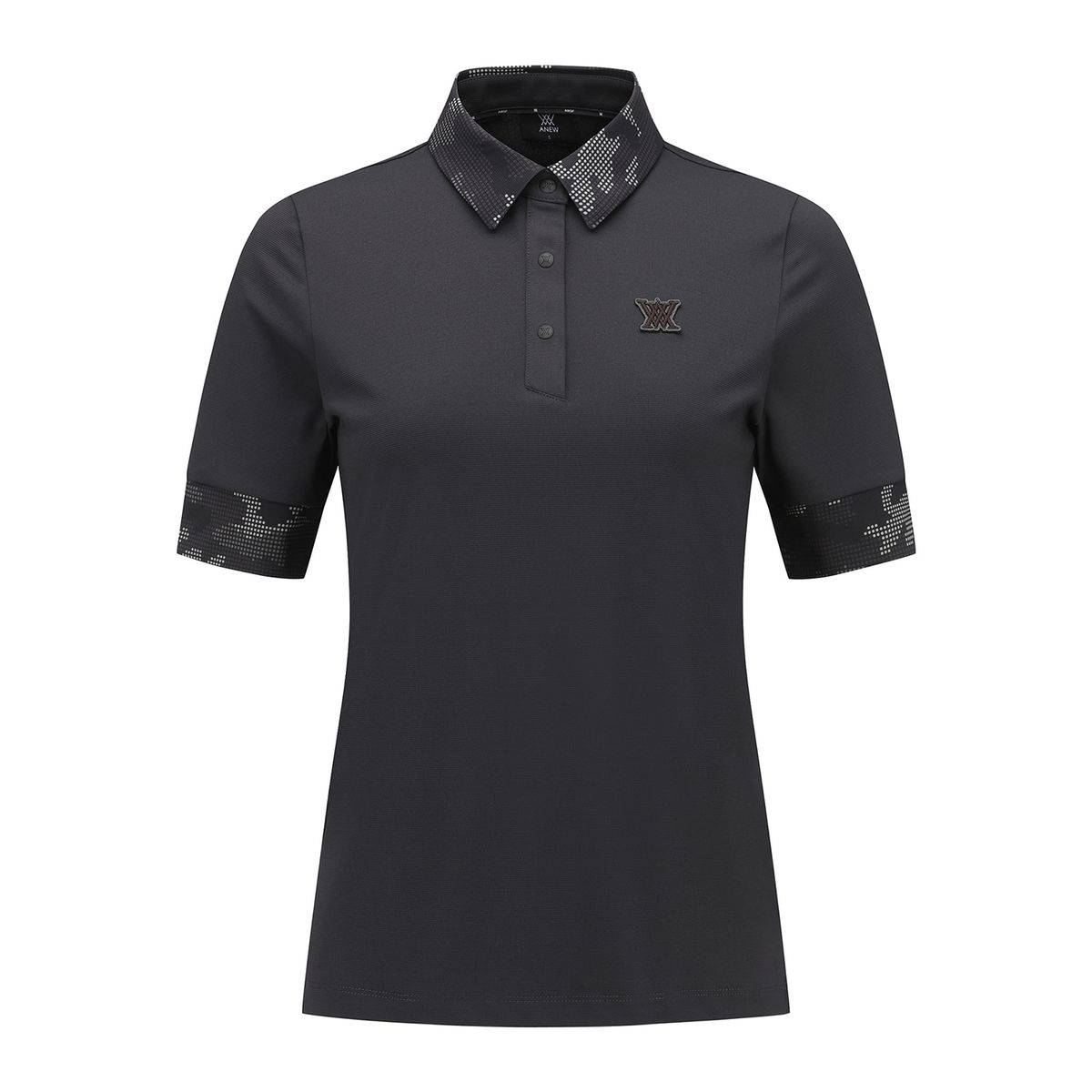 어뉴골프(ANEW GOLF) WOMEN CAMOFLAGE POINT SHORT T-SHIRT_DW