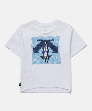 [김정윤 작가 콜라보] 수영하는 여자 화이트(SP222ETS64)