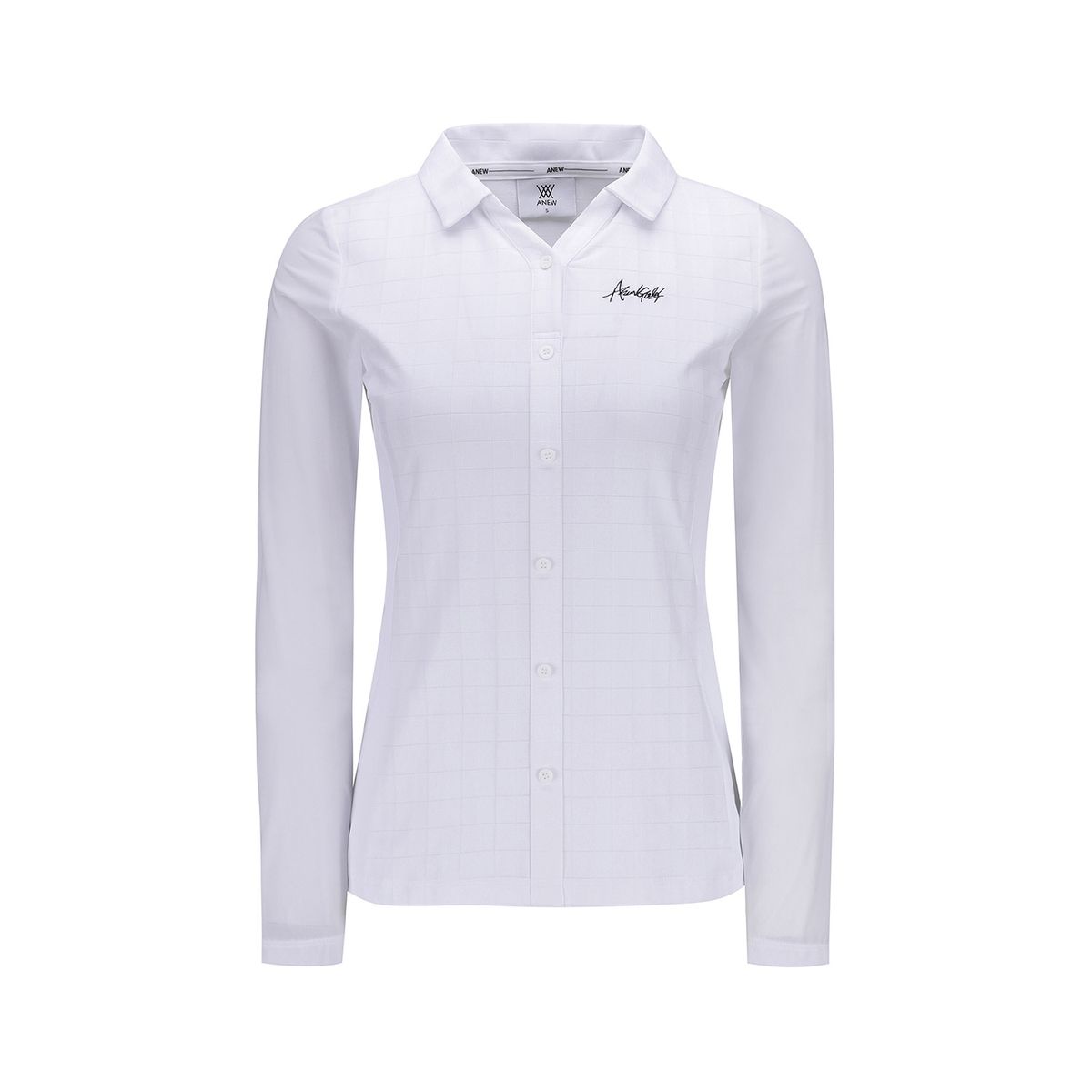 어뉴골프(ANEW GOLF) WOMEN V NECK LONG T-SHIRT_WH