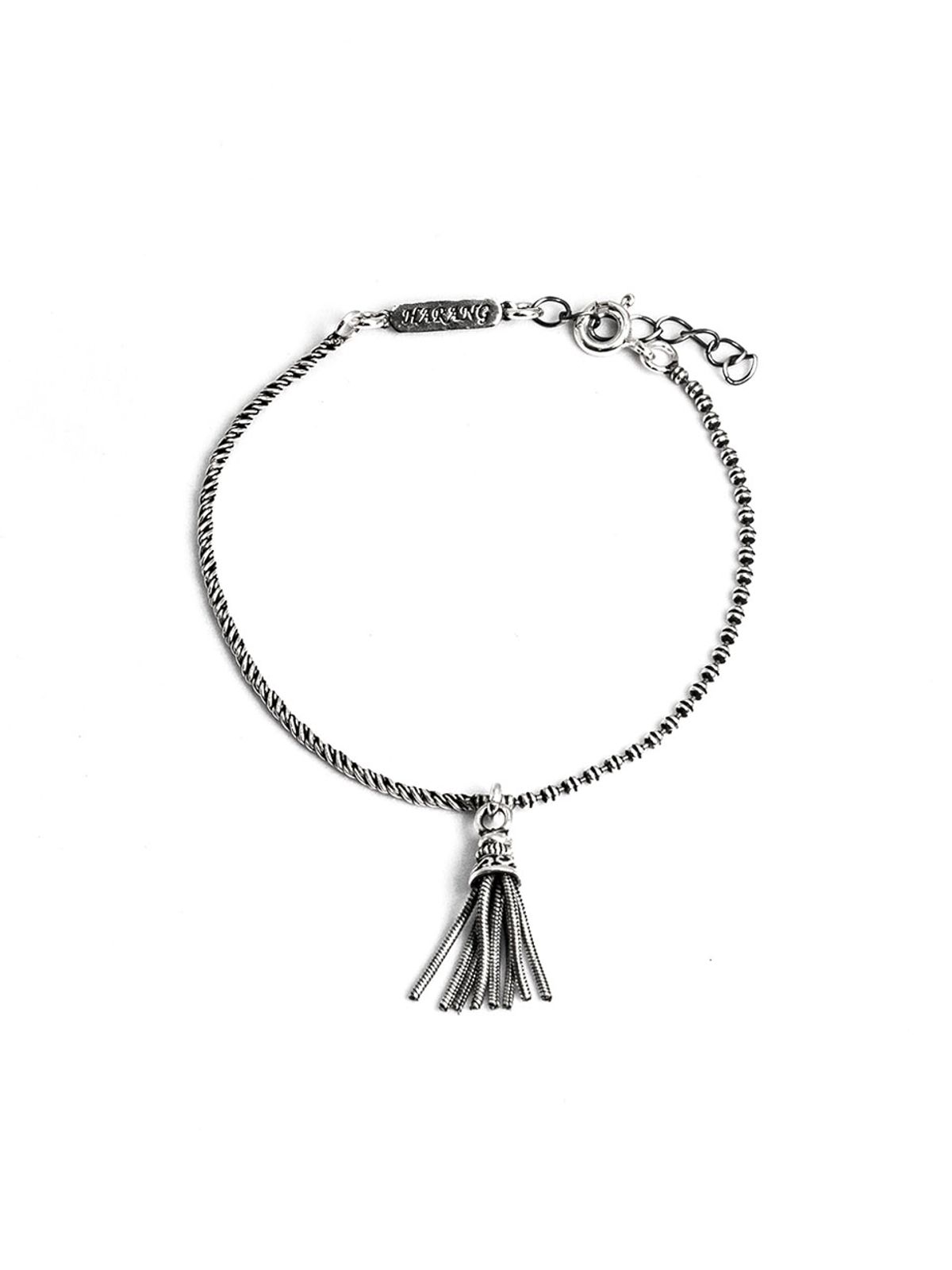 하랑(HARANG) HR 267B_Tassel Half &Half Chain Bracelet