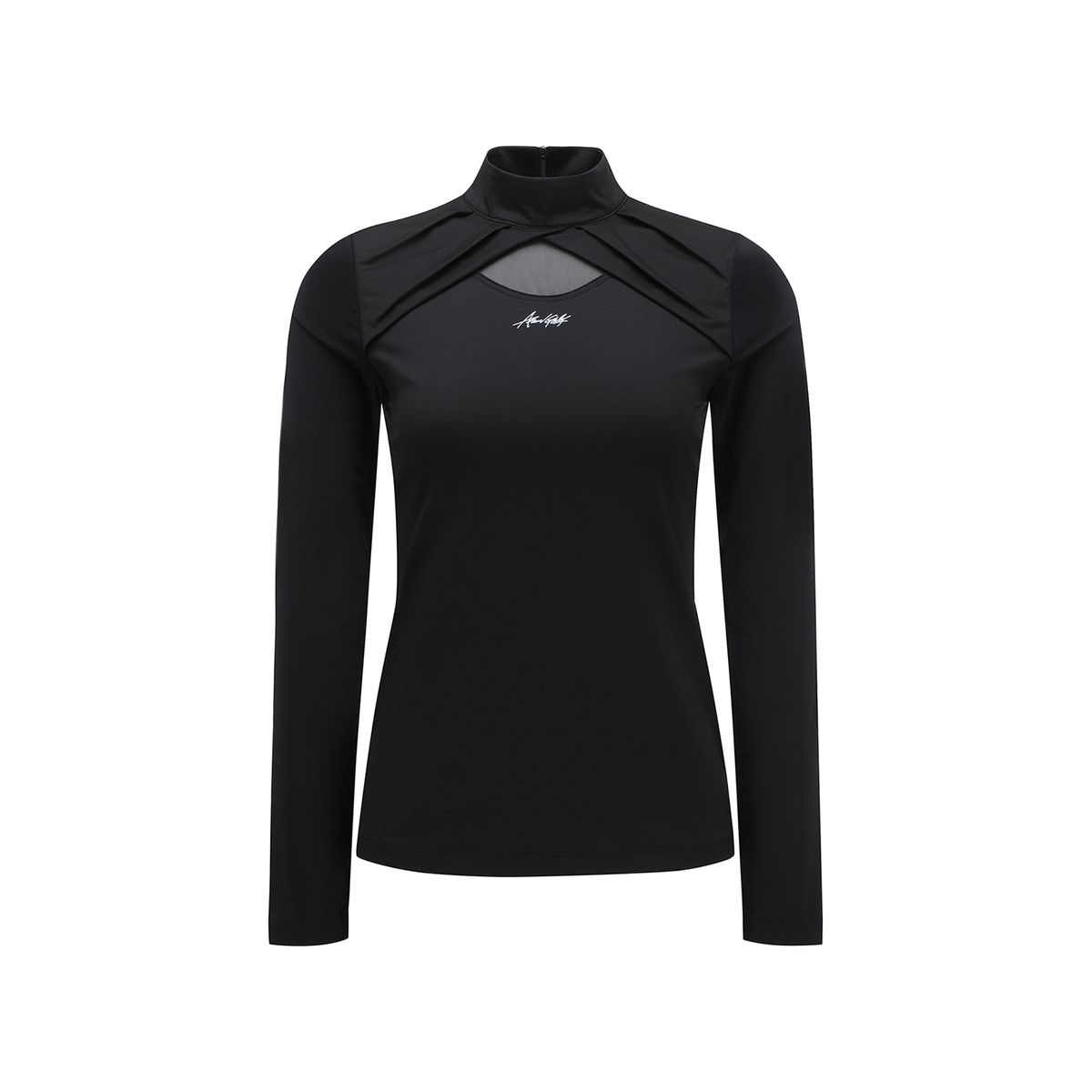 어뉴골프(ANEW GOLF) WOMEN MESH POINT T-SHIRT_BK