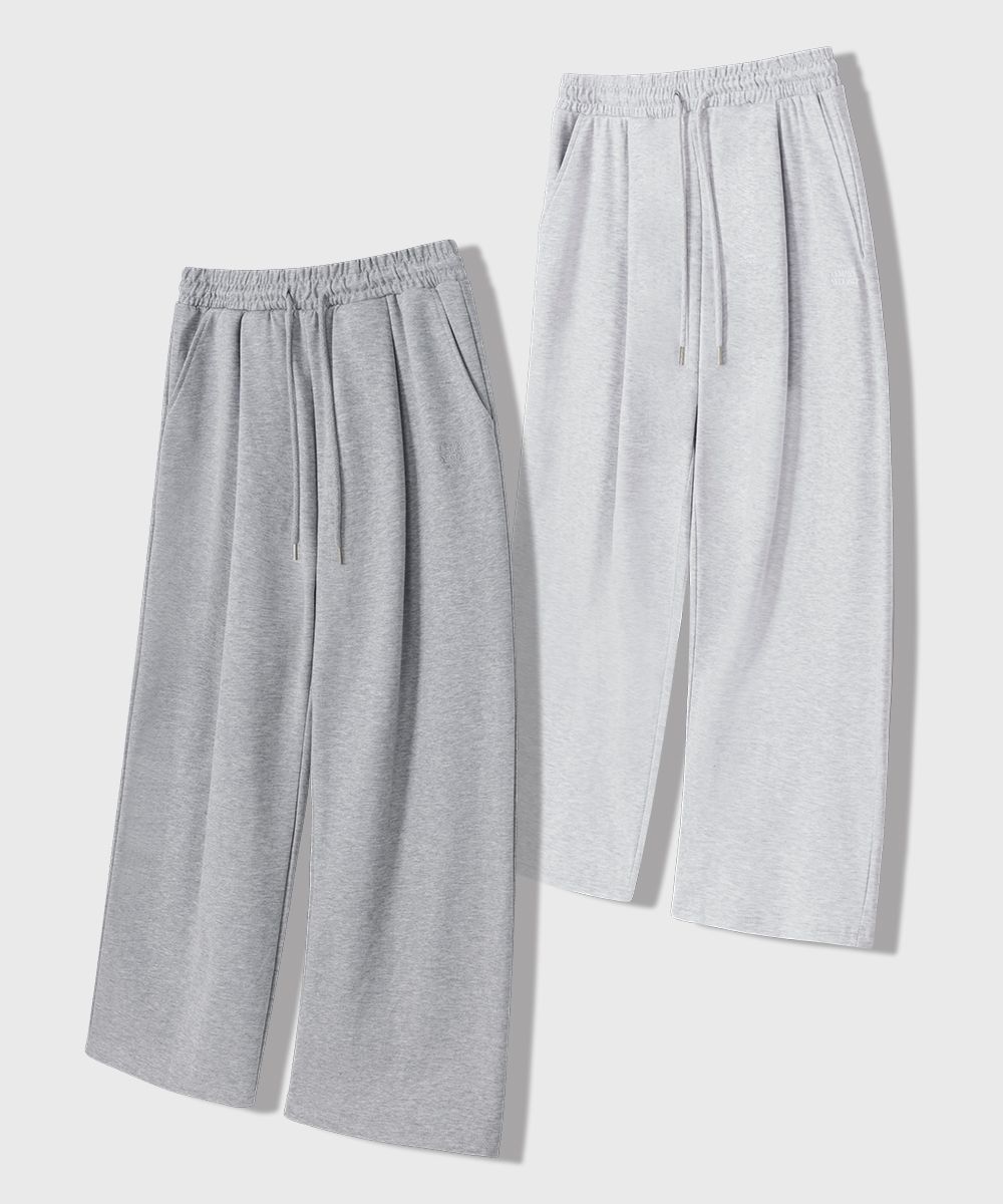 【KOOLOSET】Two-Tuck Bermuda Sweatpants West-Double-Knee-Sweatshorts-