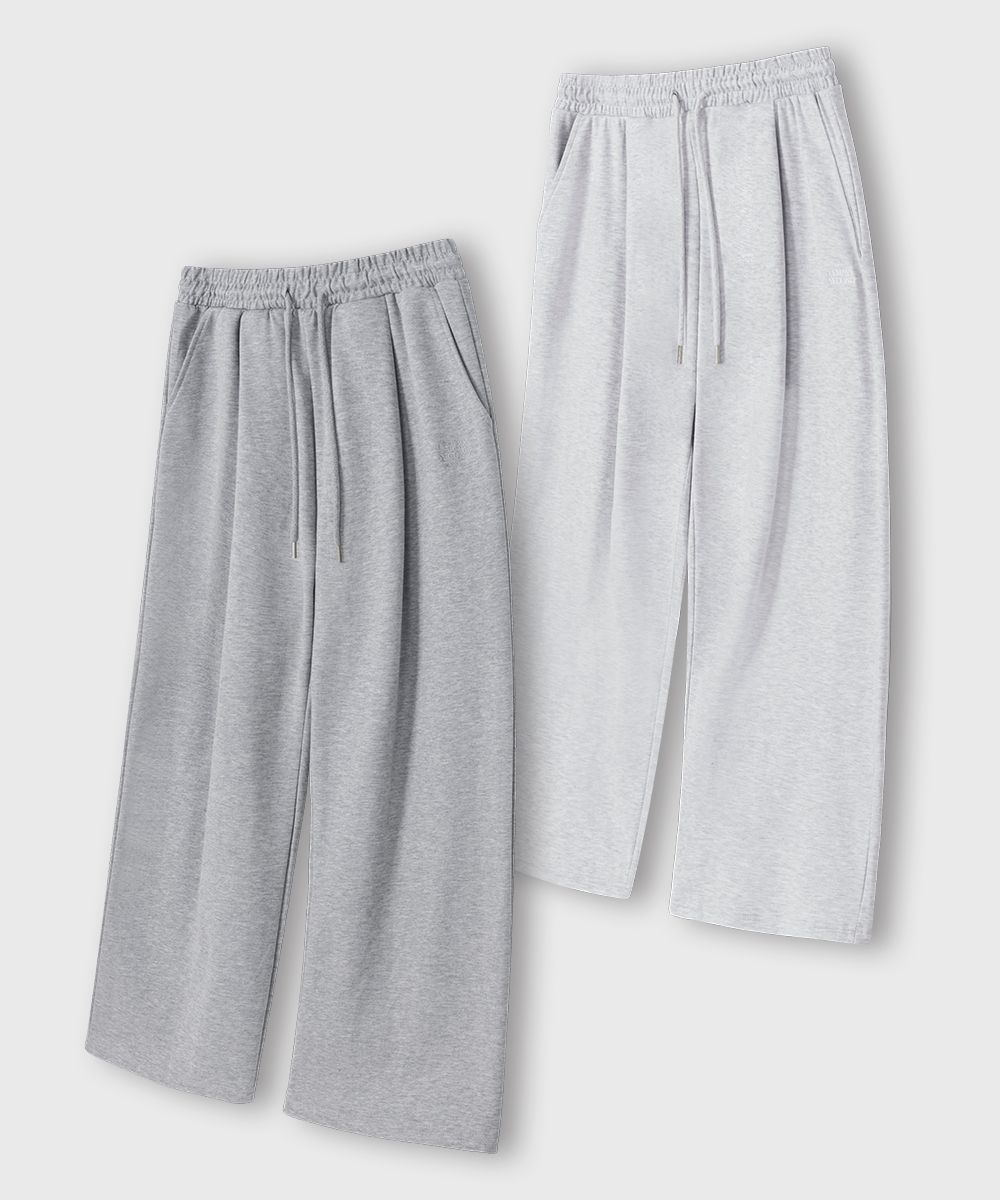 MUSINSA | LEMAIN SECOND [2PACK] ONE-TUCK WIDE SWEAT PANTS