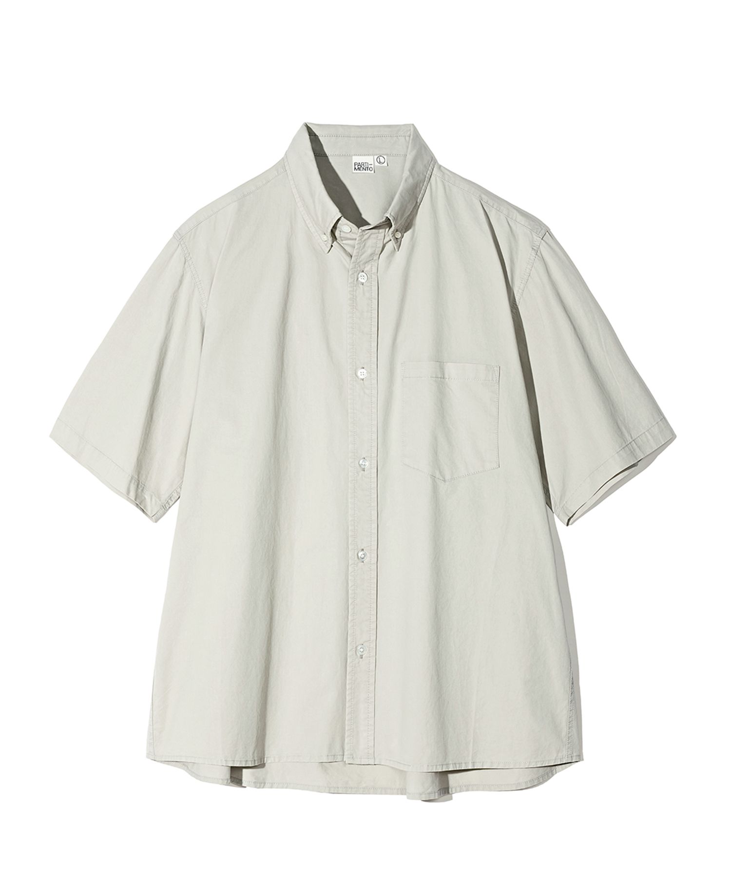 ★PARTIMENTO★ VTG Washed Boxy Overfit Half Shirts Moss Khak PARTIMENTO