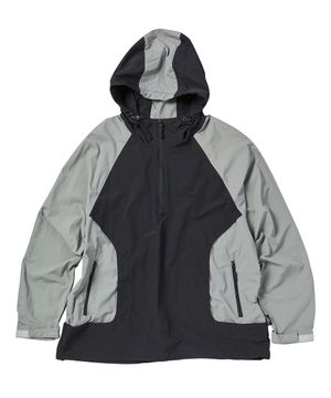 나일론 플랩 아노락 블랙