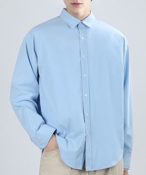 OVER RUSTLE SHIRTS (SKY BLUE)