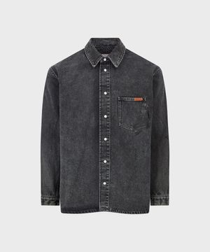 (M) 데님 오버셔츠 블랙 워시 DENIM OVERSHIRT BLACK WASH/GAFFER TAPE