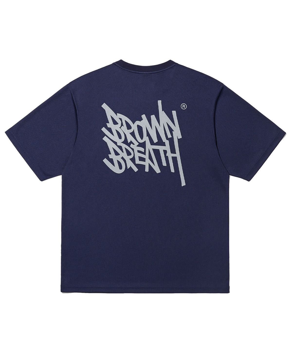 브라운브레스(BROWNBREATH) REFLECTIVE TAG MESH TEE - NAVY