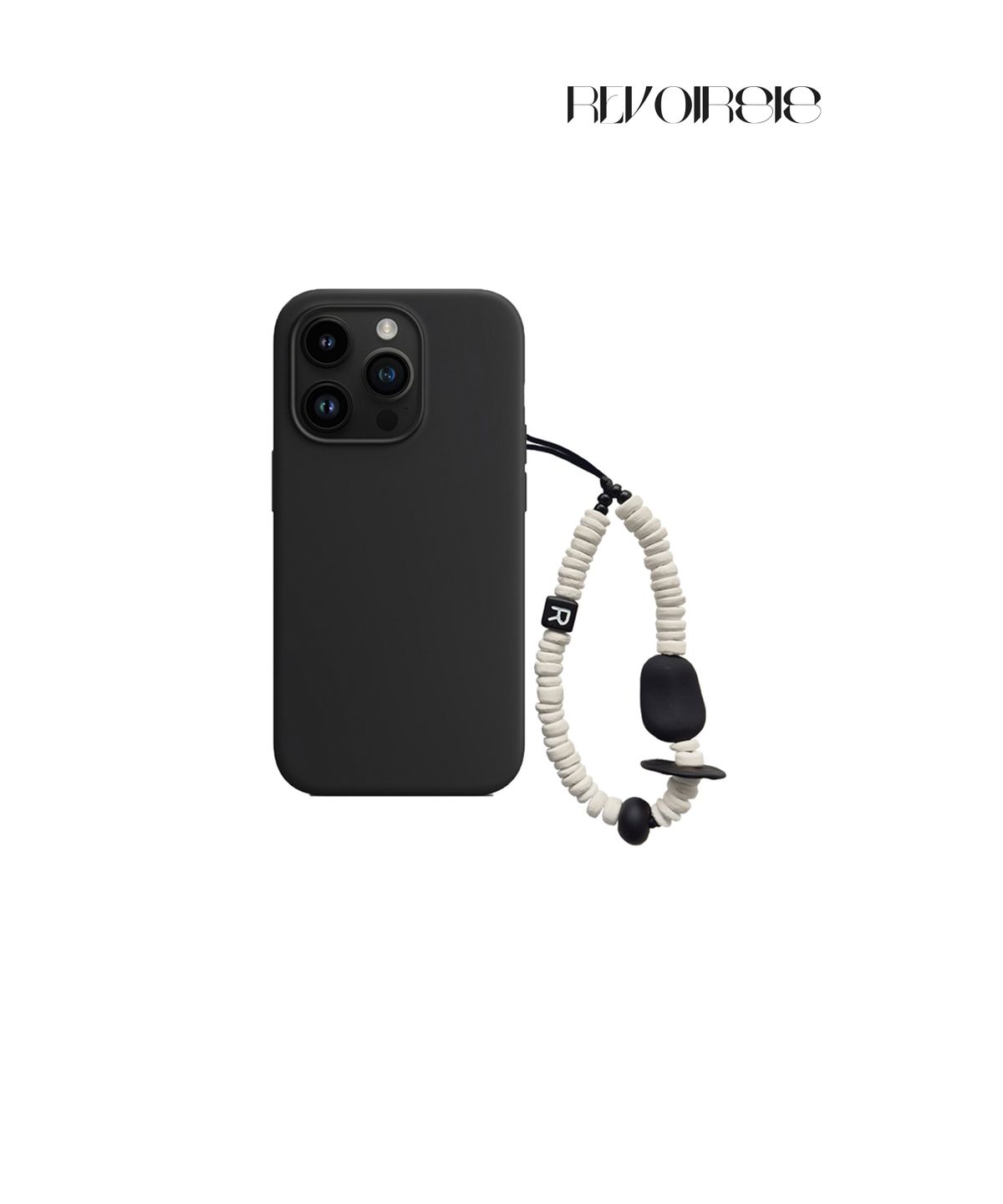 르브아시스(REVOIRSIS) nature beads phone strap short cream