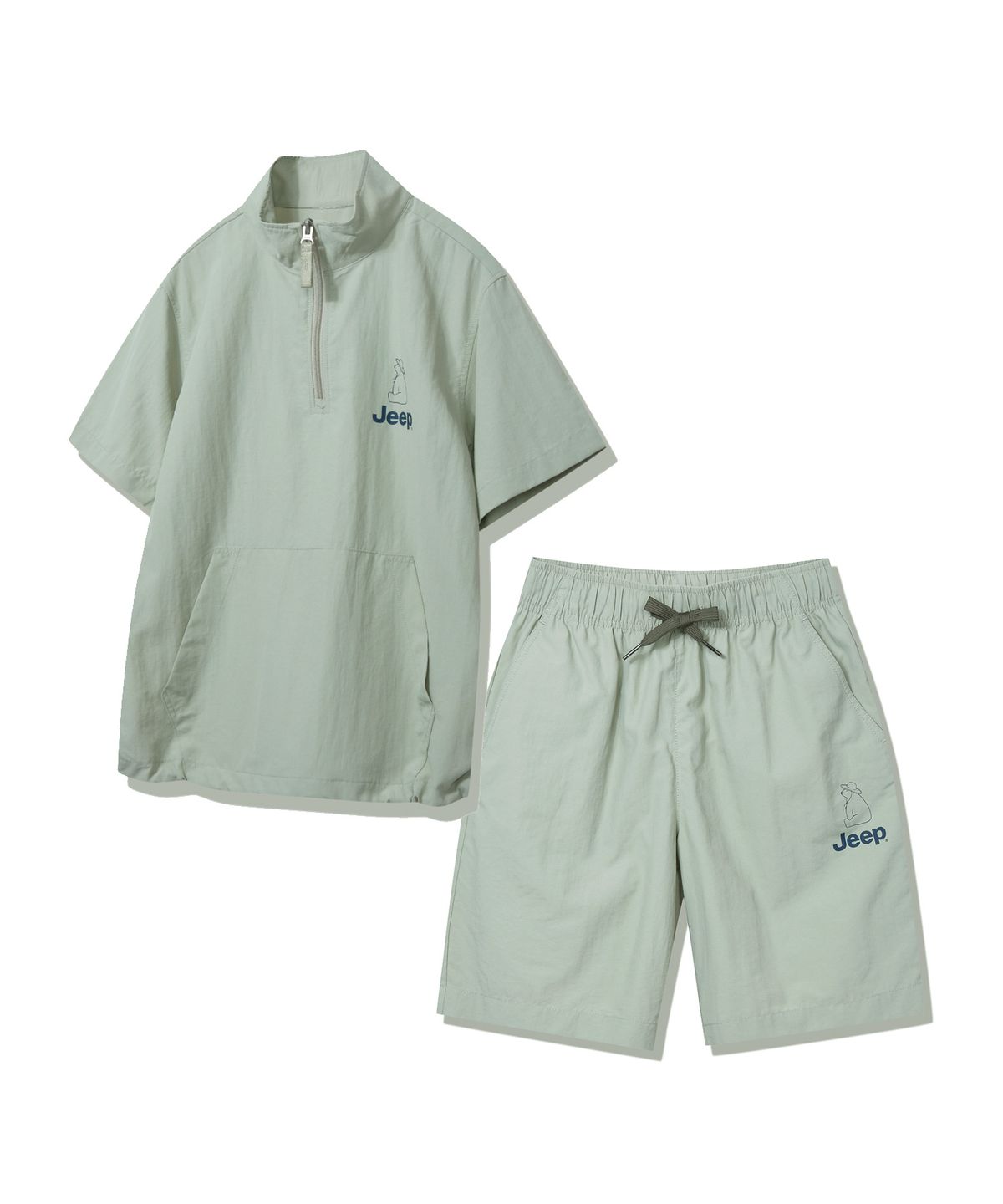 지프키즈(JEEPKIDS) 폴라베어 아노락 반팔셋업_MT