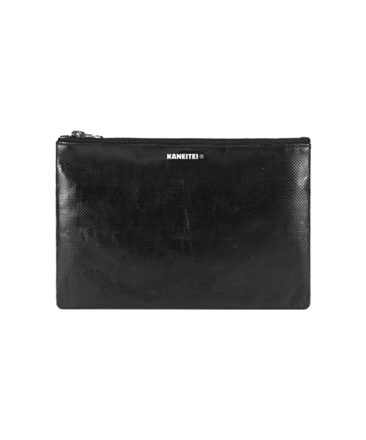 카네이테이(KANEITEI) TIGER FLAT POUCH M (BLACK) / UPCYCLED