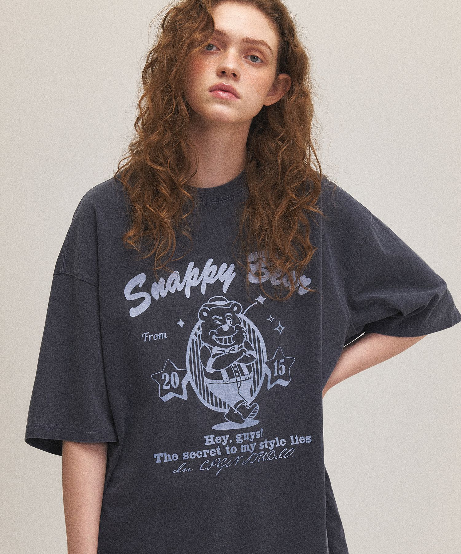 【CPGN STUDIO】Playing Bear Pigment Short Sleeve T-shirt MUSINSA | CPGN STUDIO Snappy Bear Pigment Short Sleeve T