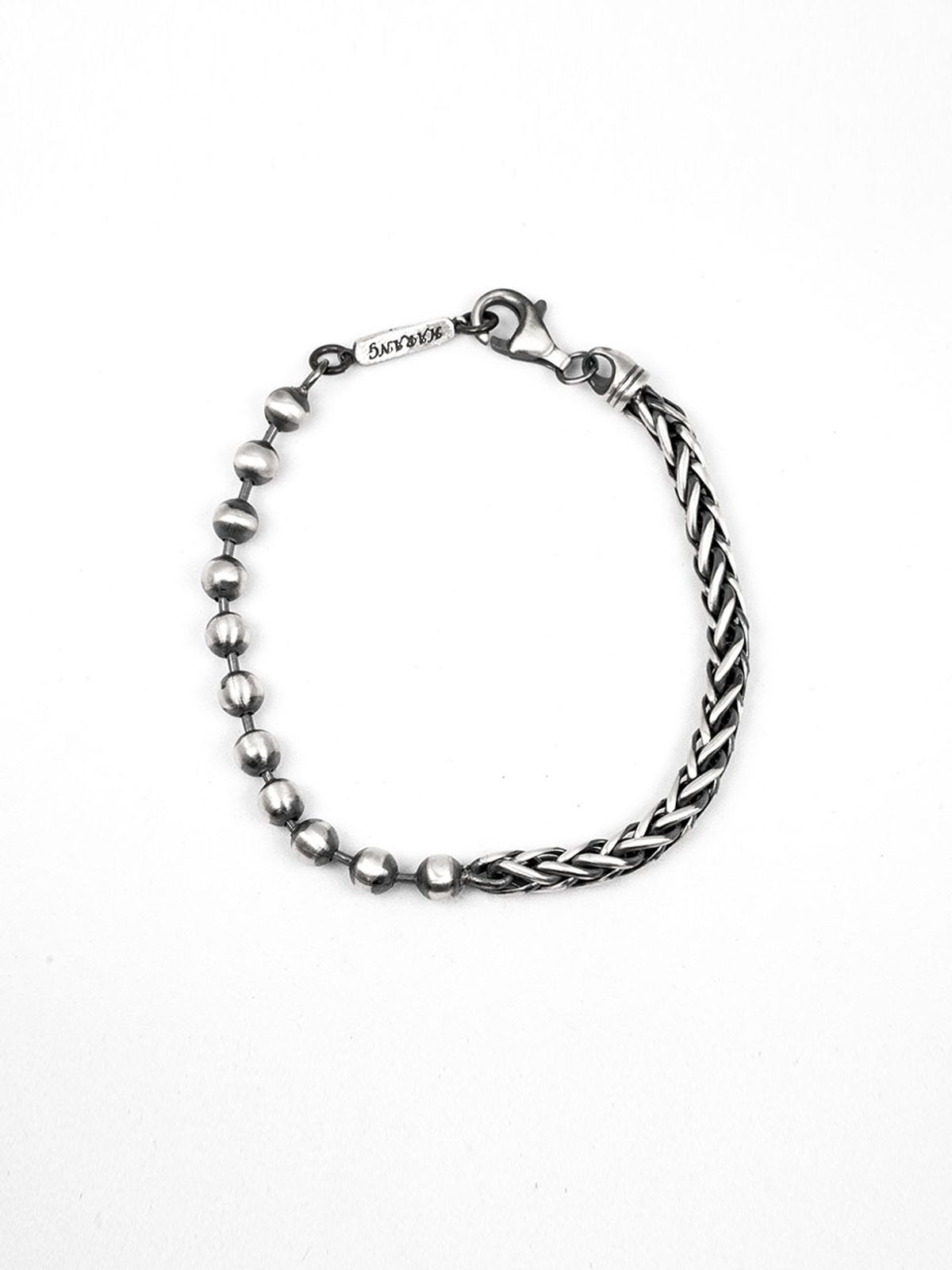 하랑(HARANG) HR 227B_Half & Half Chain Bracelet