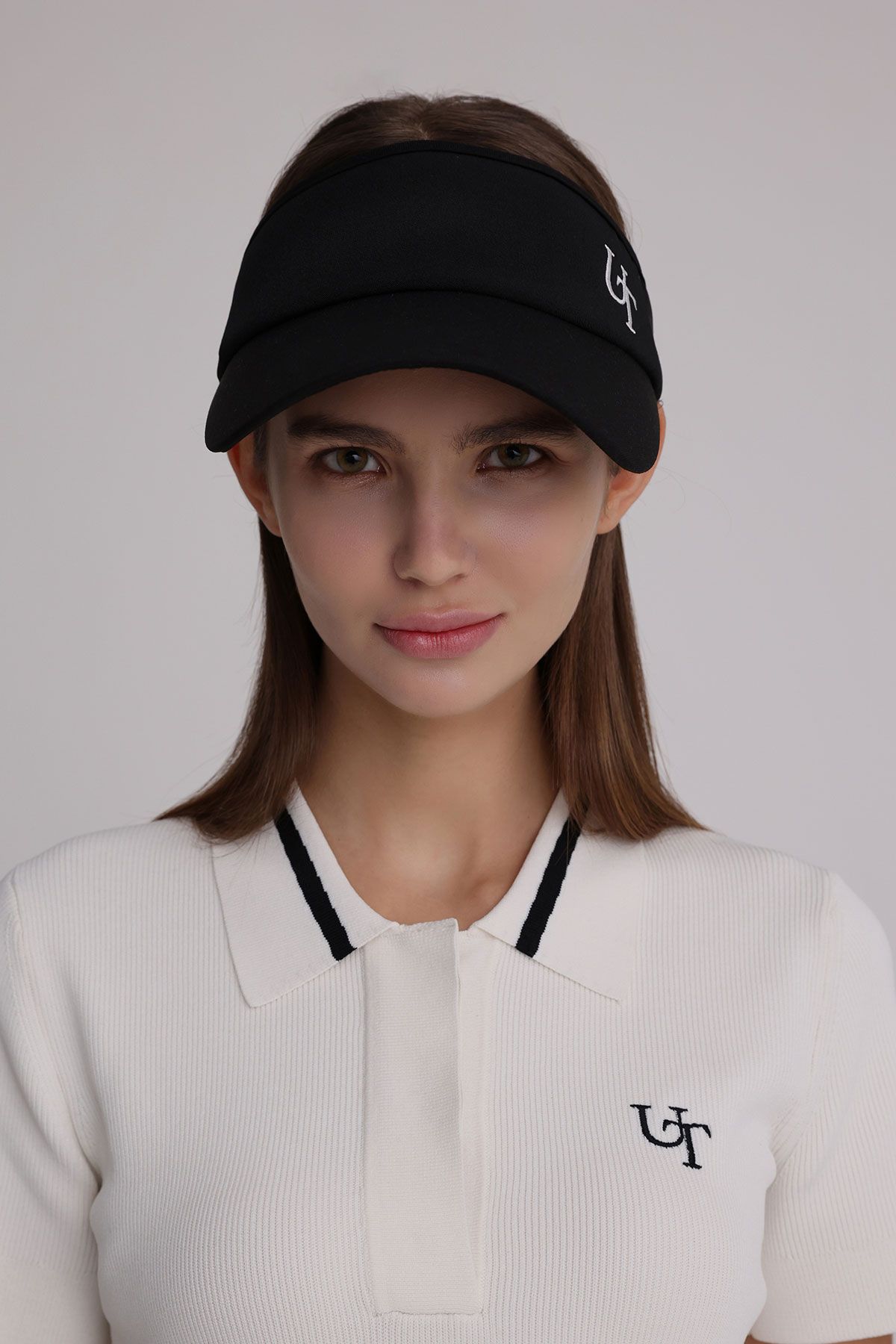 유팅골프(UTING GOLF) UT 로고 썬바이저 BLACK