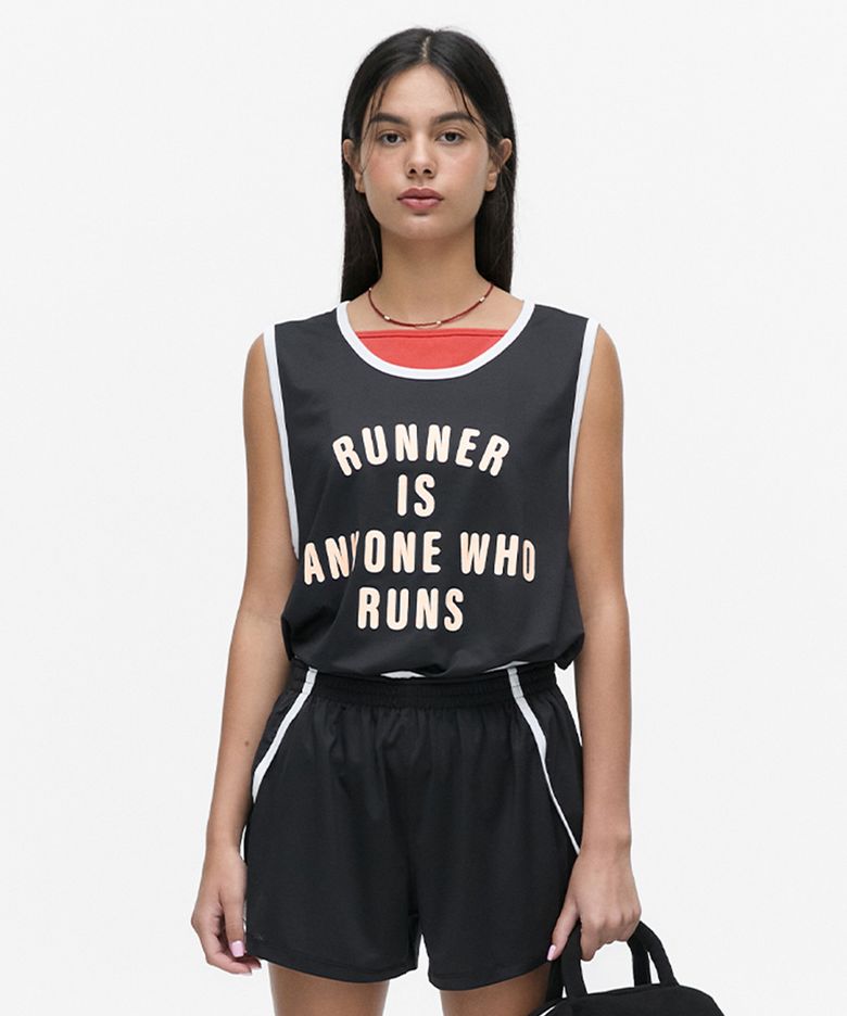 MESH RUNNER CLUB SLEEVE_BLACK