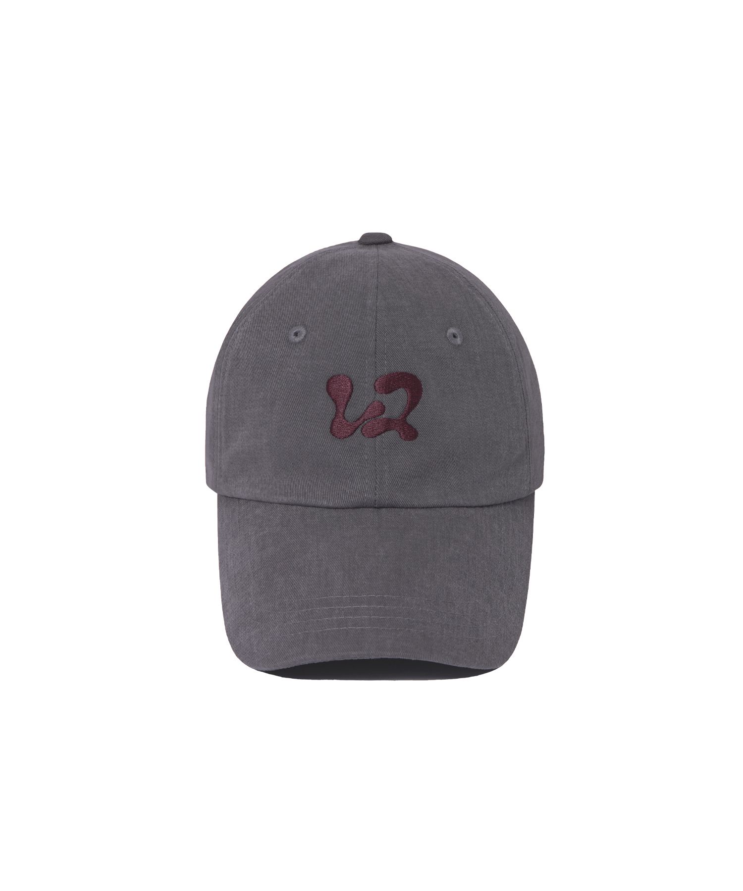 キャップ WOOALONG Mellow cotton logo cap DUSTY GREY WL240WCA92UUGY Mellow cotton logo cap - DARK BIEGE (멜로우 코튼 로고 캡