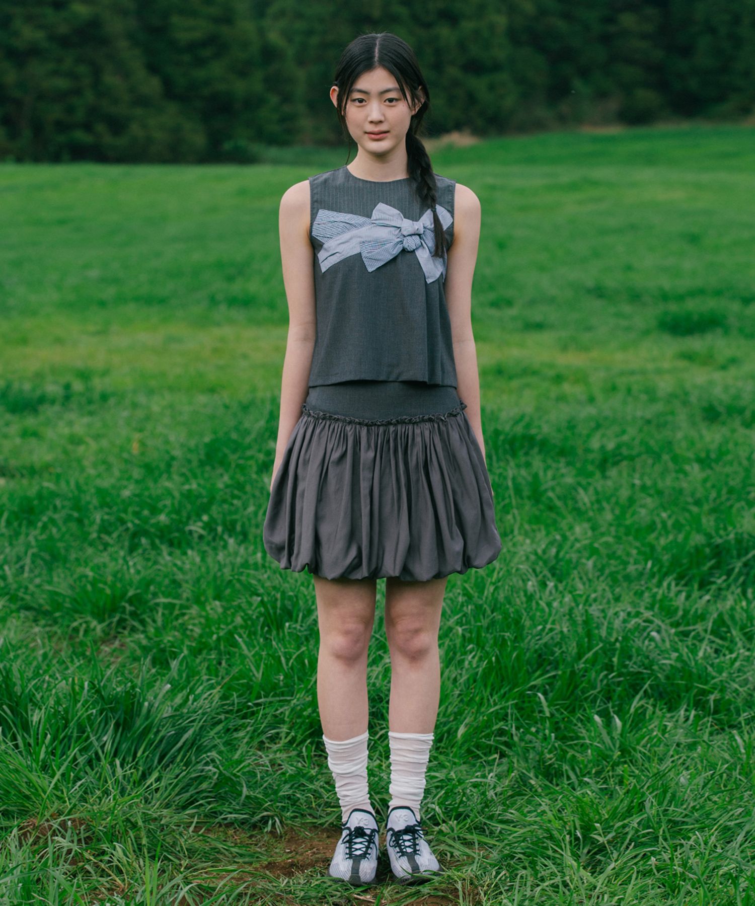 【OHESHIO】 BALLOON BANDING MIDI SKIRT 2色 MUSINSA | OHESHIO BALLOON MIDI SKIRT, CHARCOAL
