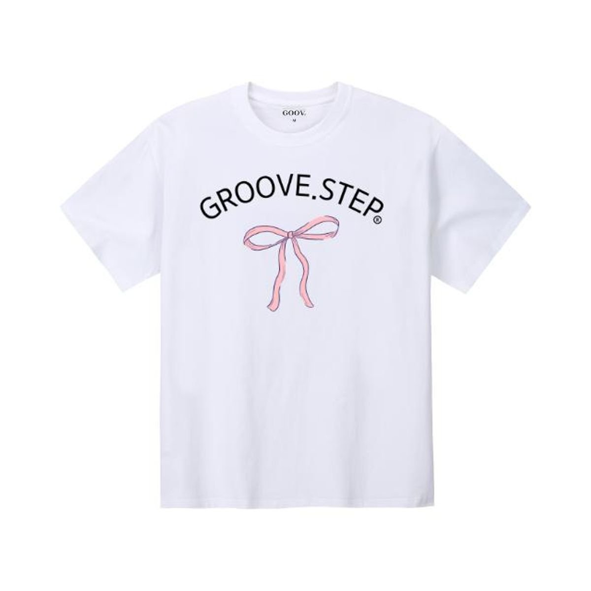그루브스텝(GROOVESTEP) Ribbon 봄 오버핏 반팔 티셔츠 S0121