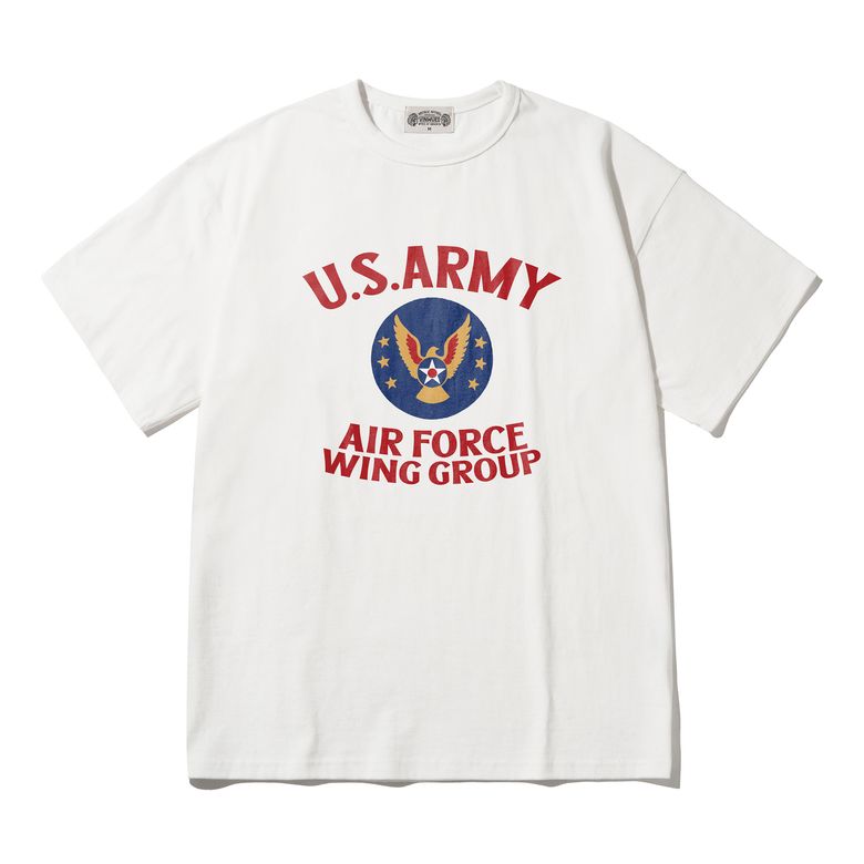U.S Army AirForce 아이보리 세미오버핏 티셔츠