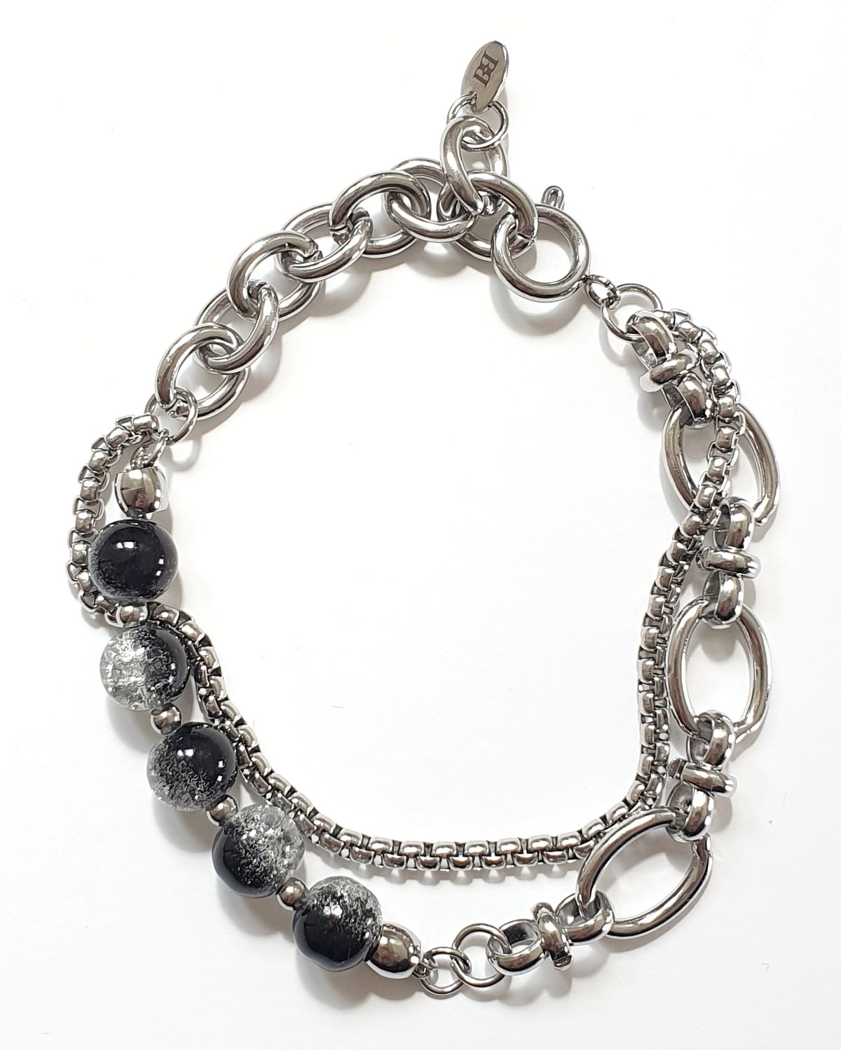 바이브(BYBE) Layered Marble beads bracelet