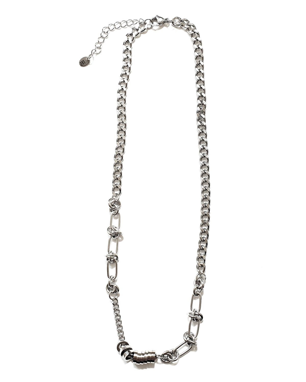 바이브(BYBE) layered mix chain necklace