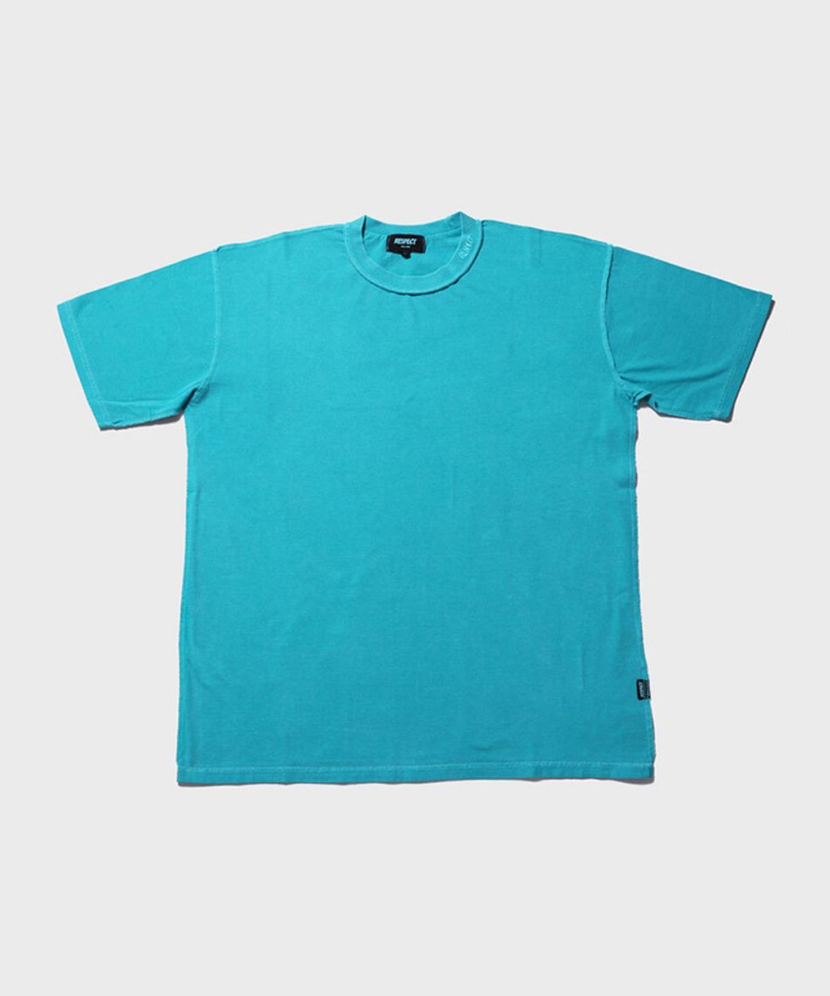 리스펙트(RESPECT) reverse stitch pigment half tee (washed mint)