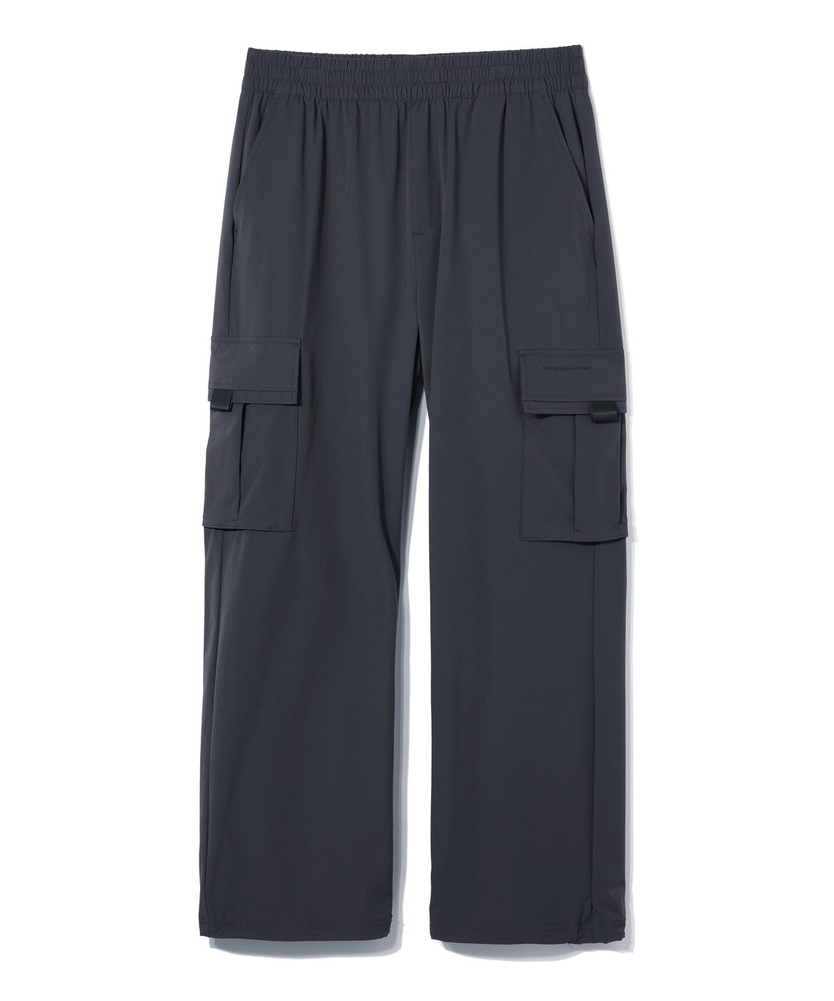 디스트나인(DISTN9NE) 와이드 나일론 카고 팬츠 CHARCOAL (LO8PU788-075)