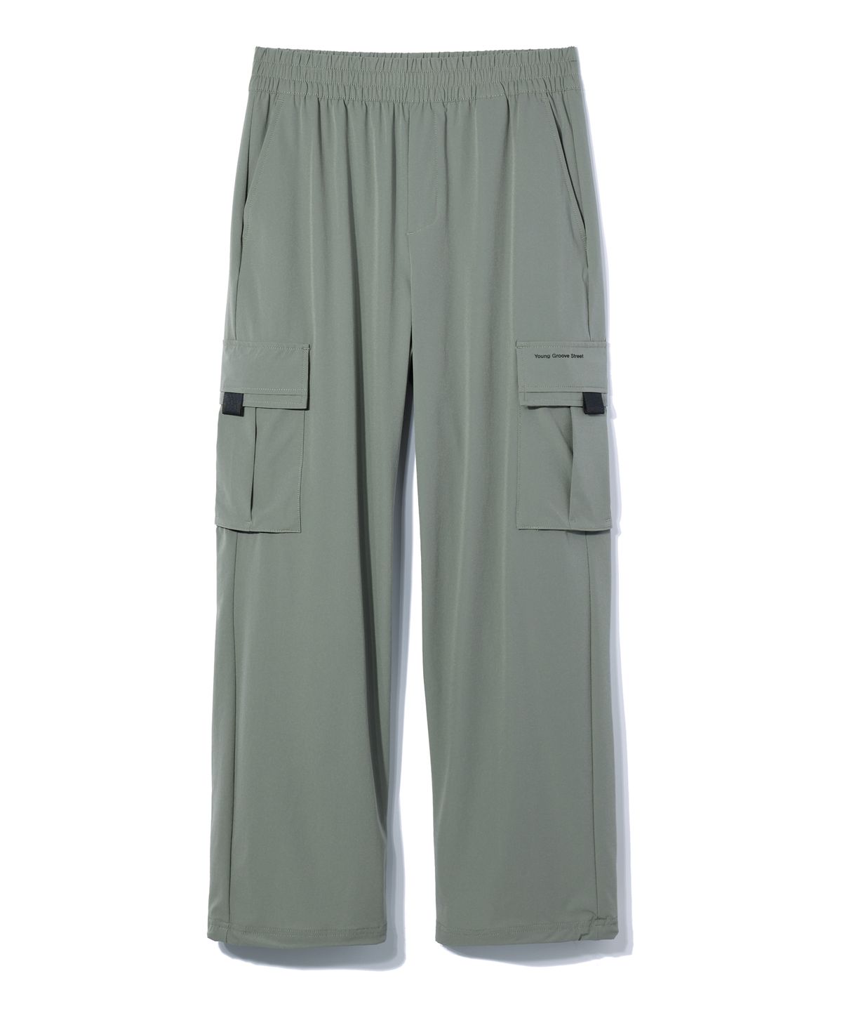 디스트나인(DISTN9NE) 와이드 나일론 카고 팬츠 LIGHT KHAKI (LO8PU788-047)