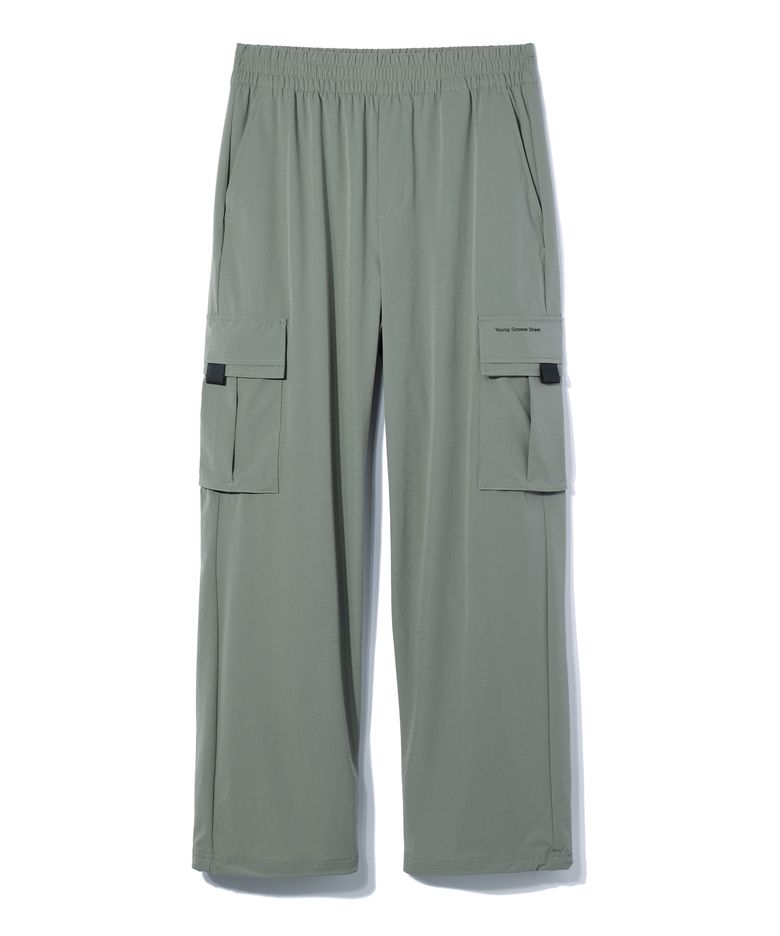 와이드 나일론 카고 팬츠 LIGHT KHAKI (LO8PU788-047)